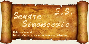Sandra Simončević vizit kartica